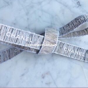 Chanel Limited Edition tweed wrapping ribbon